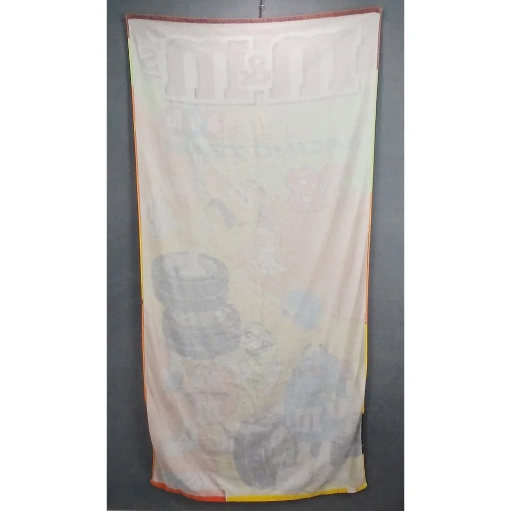 M&M's Racing Team #38 NASCAR Beach Towel Multicolor Cartoon Fleece Winter 68x35